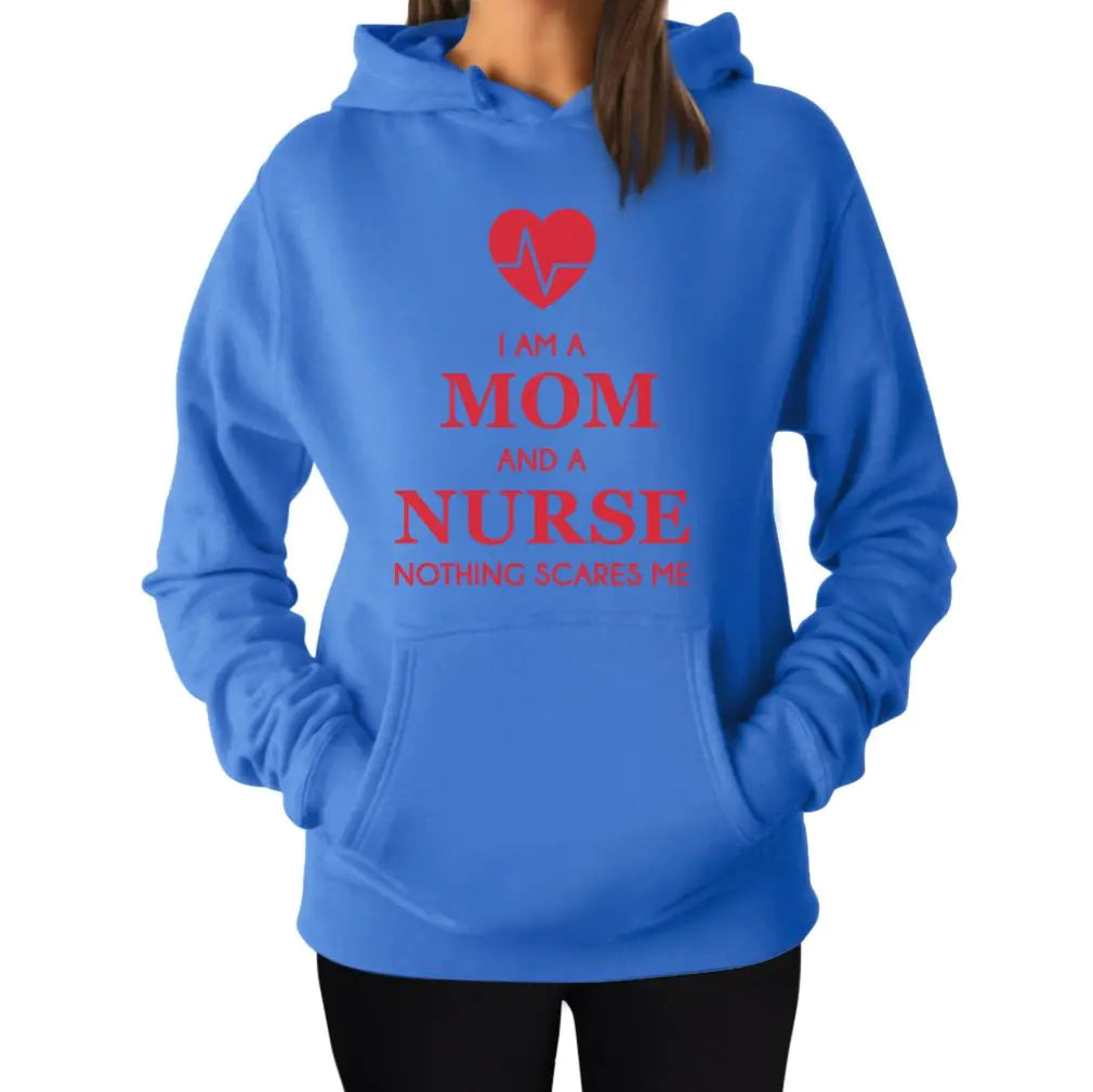 Tstars Sweat-shirt à capuche pour femme – Cadeau amusant pour infirmières – École d'infirmières – Taille M – Bleu Californie