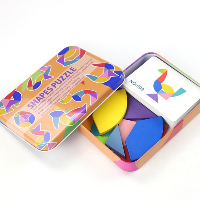 Candywood Kreatives Puzzle 4 Stile Kinder Holzspielzeug Für Kinder Puzzle Kinder Frühes Lernen Lernspielzeug