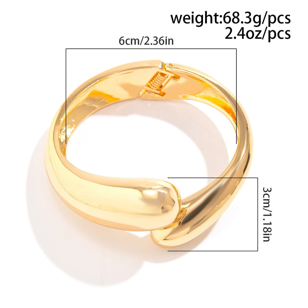 Metall lichtempfindliche Oberfläche Wassertropfen Armband Feder Armband Armband für Frauen