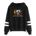 Aganmi Fashion Friend Sweatshirt Hoodie Damen Grafik Hoodies Pullover Lustiger Kapuzenpullover Oberteile Kleidung (Schwarz L)