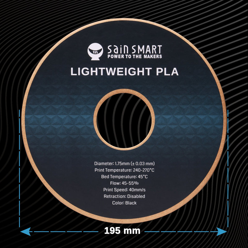 LW-PLA Filament, 1,75mm, Schwarz & Weiß, 1KG, Leichtes, schaumaktives PLA mit geringer Dichte für den 3D-Druck von RC-Flugzeugen und Drohnenteilen