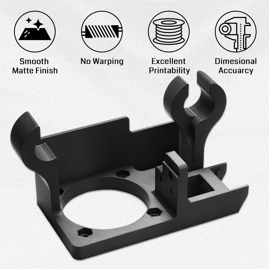 ePA12-CF 1,75 mm Kohlefaser Nylon Filament, 0,5 kg, Genauigkeit +/- 0,05 mm, Schwarz