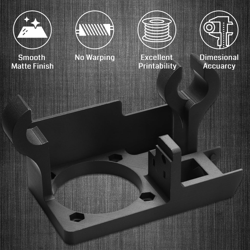 ePA12-CF 1,75 mm Kohlefaser Nylon Filament, 0,5 kg, Genauigkeit +/- 0,05 mm, Schwarz