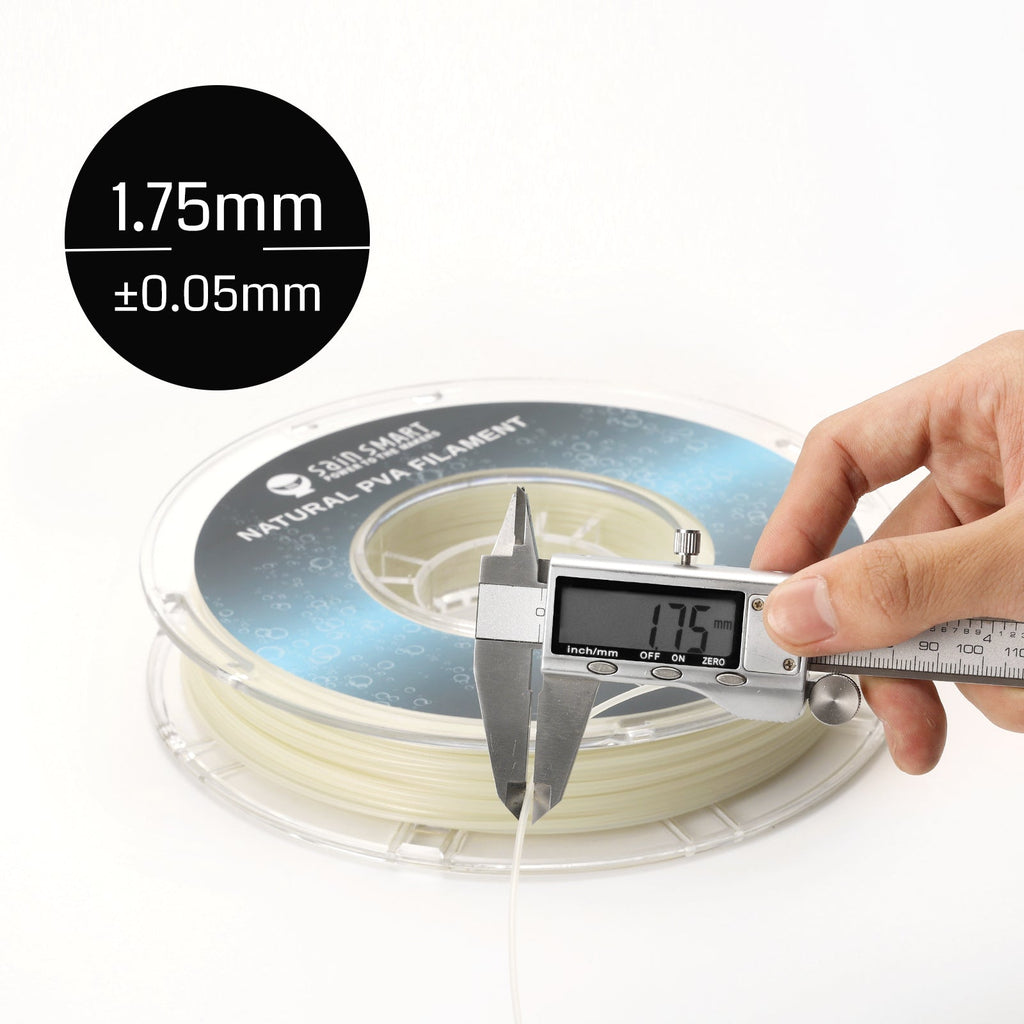 Natürliches PVA wasserlösliches Filament, wasserlösliche Stützstruktur 1,75 mm, 0,5 kg, Genauigkeit +/- 0,05 mm