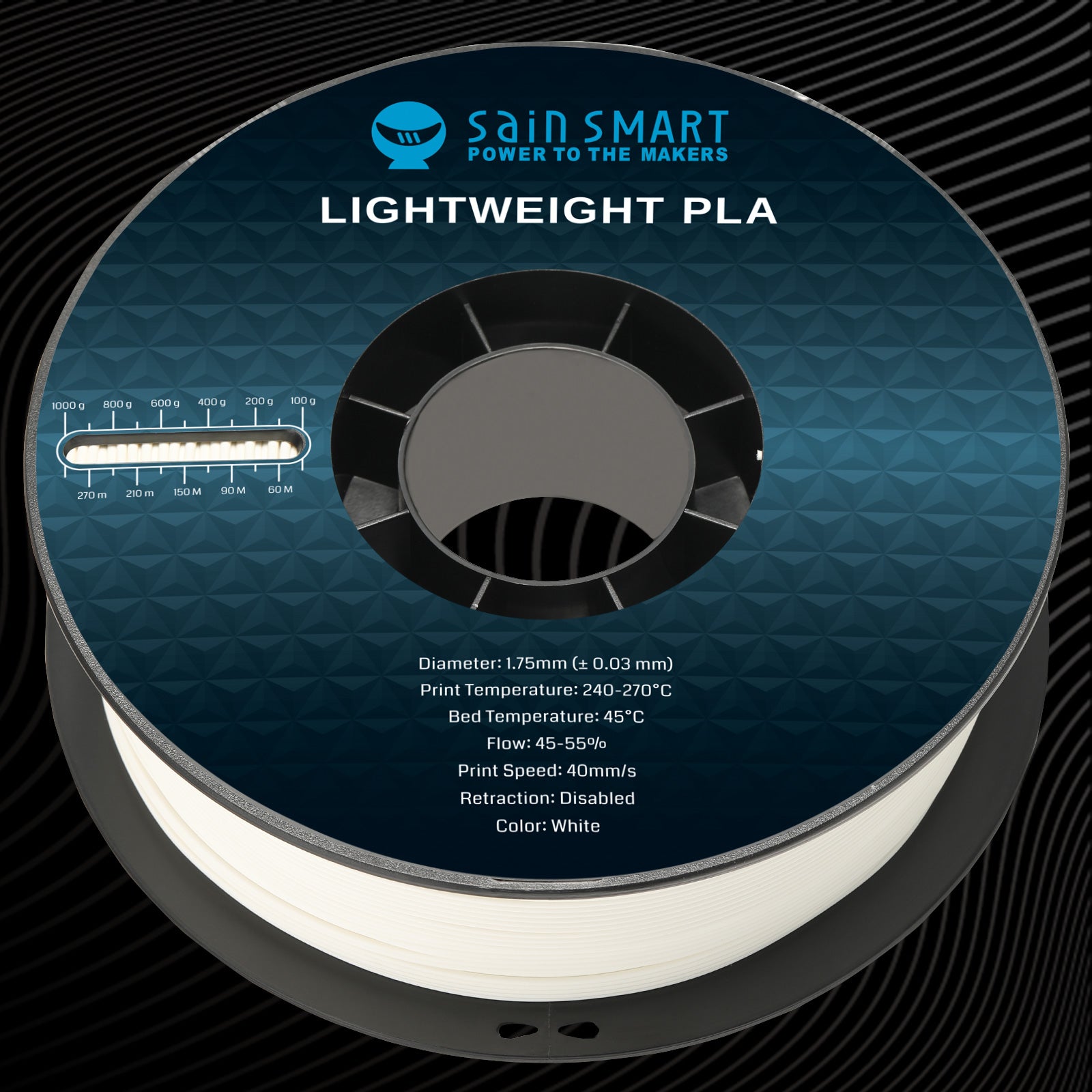 LW-PLA Filament, 1,75mm, Schwarz & Weiß, 1KG, Leichtes, schaumaktives PLA mit geringer Dichte für den 3D-Druck von RC-Flugzeugen und Drohnenteilen