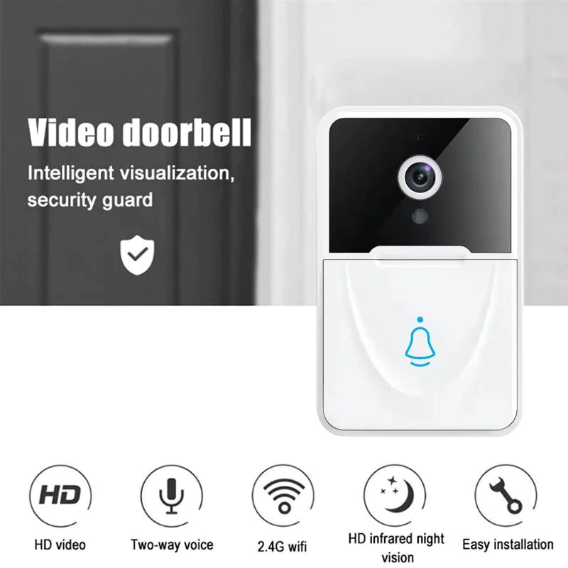 Drahtlose WLAN-Türklingel mit Video-Intercom, Kamera, Klingel und Türgong