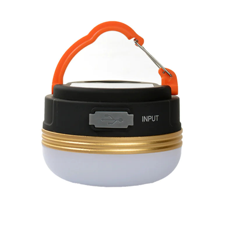 EcoBright CampLite: Wiederaufladbare LED-Campinglaterne mit USB-Anschluss