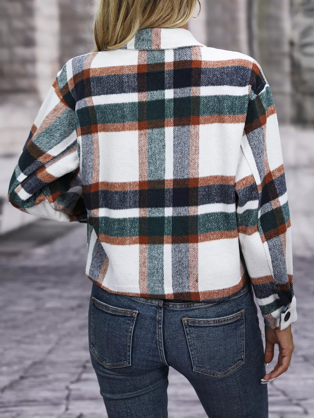 Karierte Hemdjacke