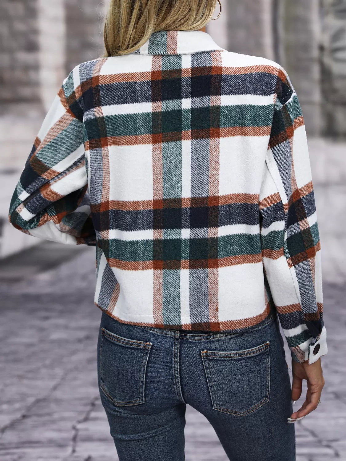 Karierte Hemdjacke