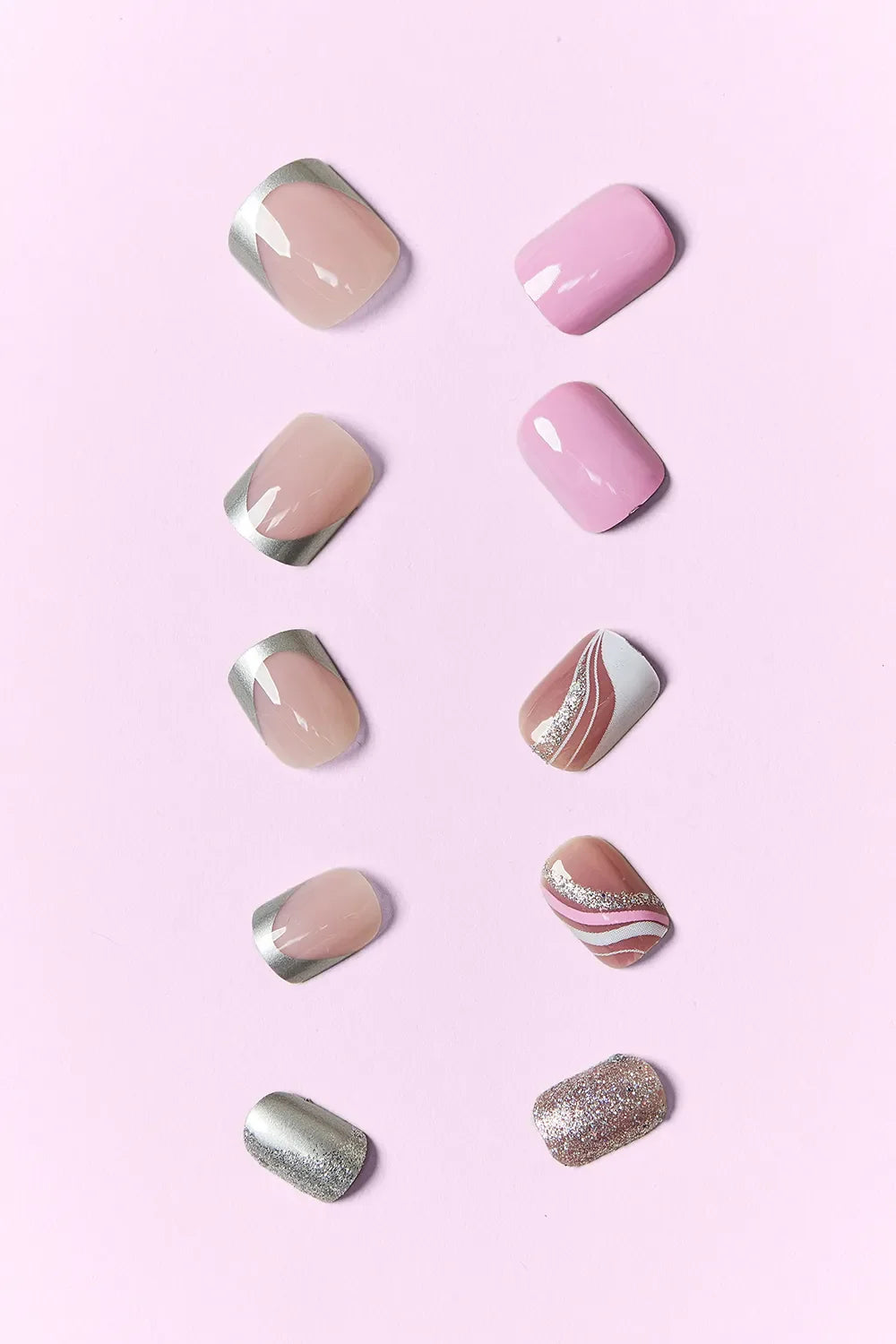SO PINK BEAUTY Faux Ongles Autocollants 2 Paquets