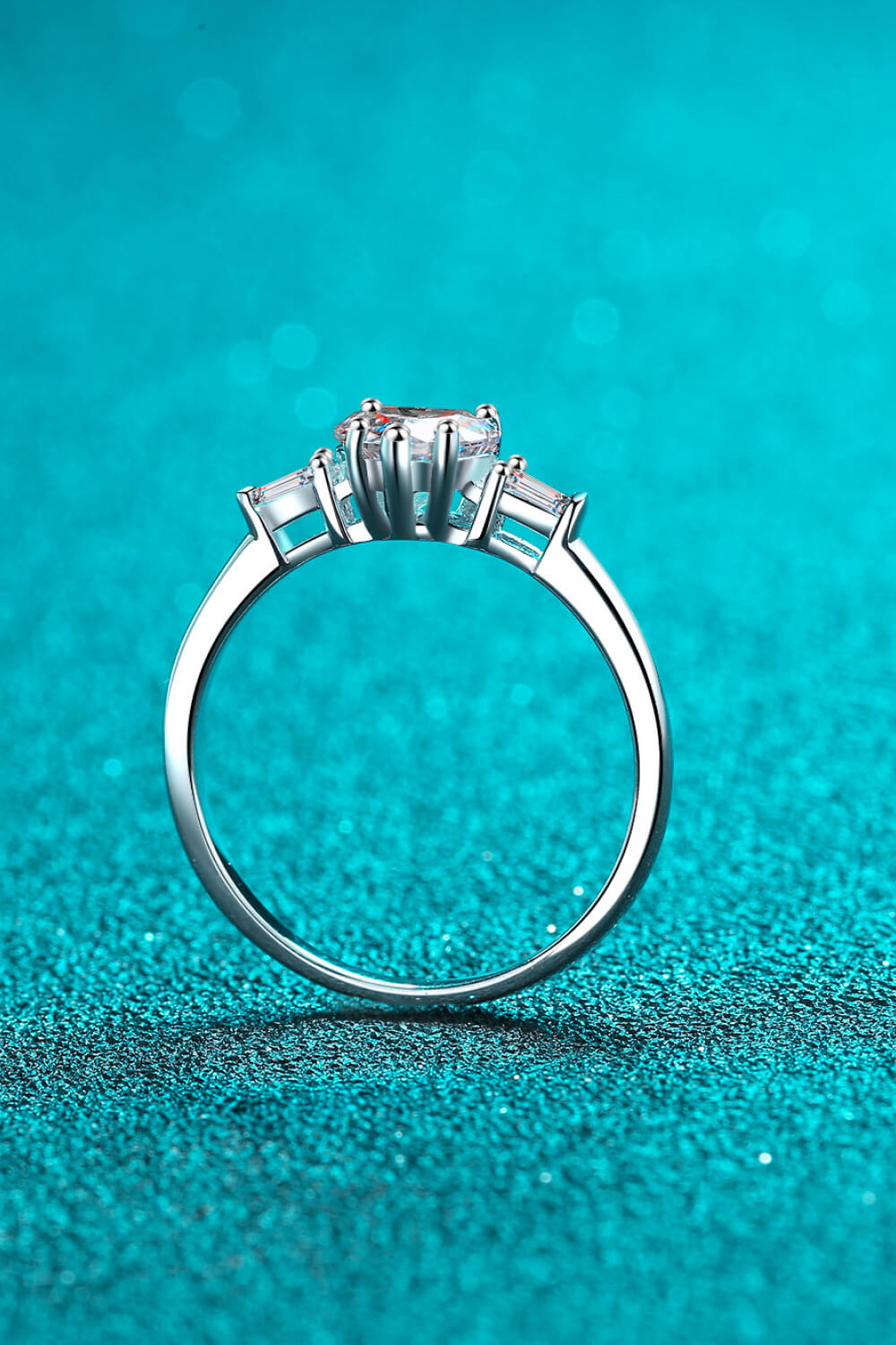 1,2 Karat Moissanit Herzring