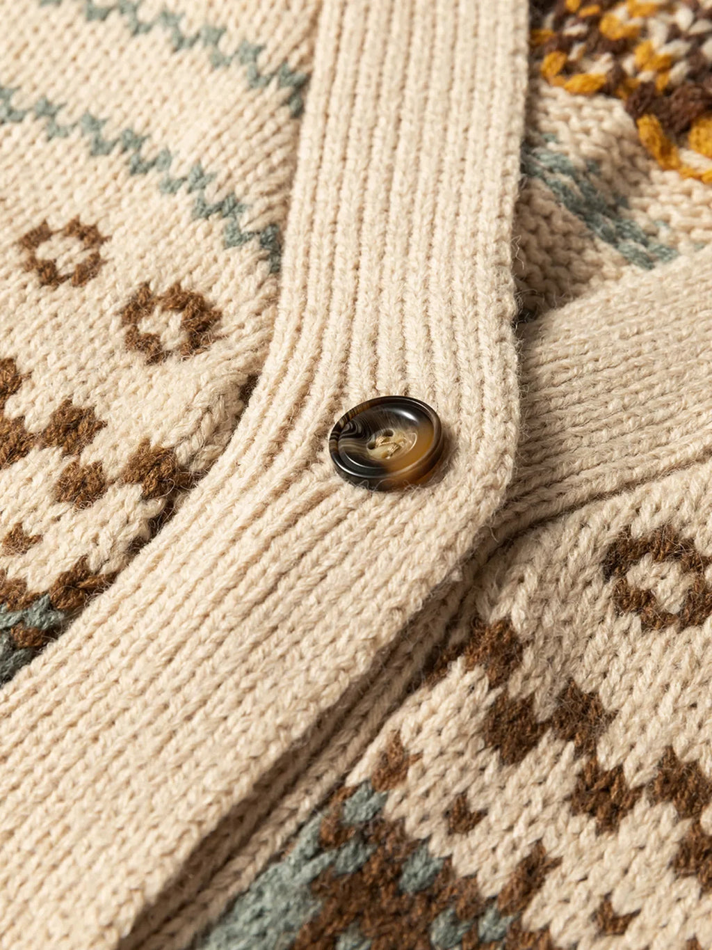 Cardigan boutonné à col en V en maille de style occidental