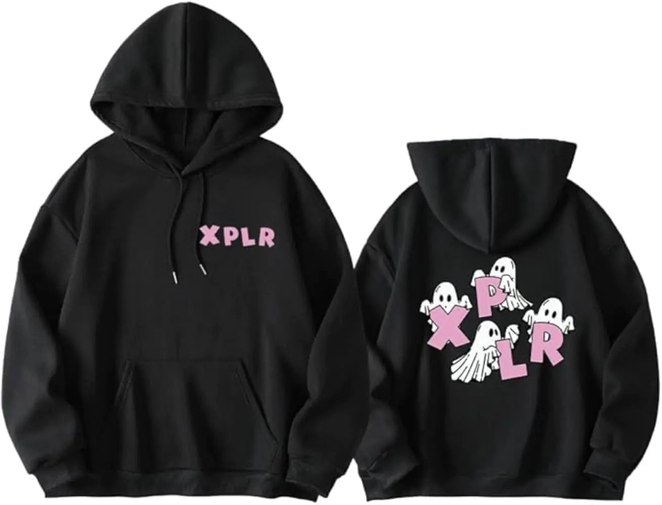 Jinzdrive Sam&Colby Merch XPLR Nouveau Sweat à capuche Halloween Mode Pull Amusant Hip Hop (Noir1Medium)