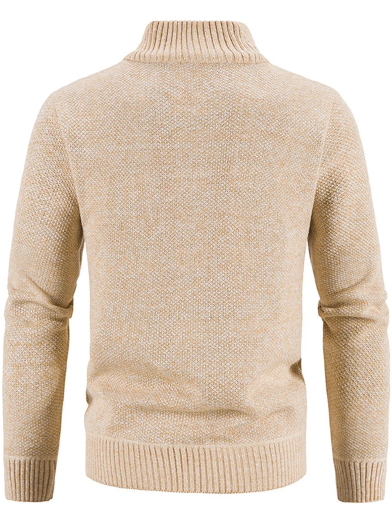Herren Strickjacke mit Reißverschluss, Übergröße, Langarm