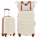 Hartschalen-Gepäck-Sets 2-teilig + Spinner-Koffer mit TSA-Schloss, leicht, 20" + 28"