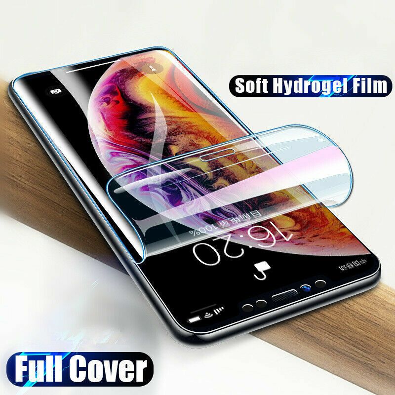 2 Films de Protection en Hydrogel Pour iPhone 15 14 13 12 11 Pro Max SE X XS XR 8 7