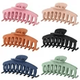 6er-Pack Große Klauenclips 10,9 cm Riesige Matte Haarkrallen für Frauen und Mädchen 6 Farben Große Haarspangen Starker Halt