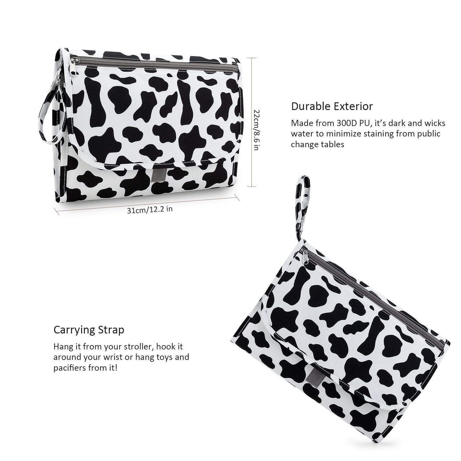 Wickelunterlage für Babys, Mutter-Kind-Reise-Wickelunterlage, tragbar, wasserdicht, multifunktional, Feuchttücher-Tasche, Wickeltaschen-Zubehör