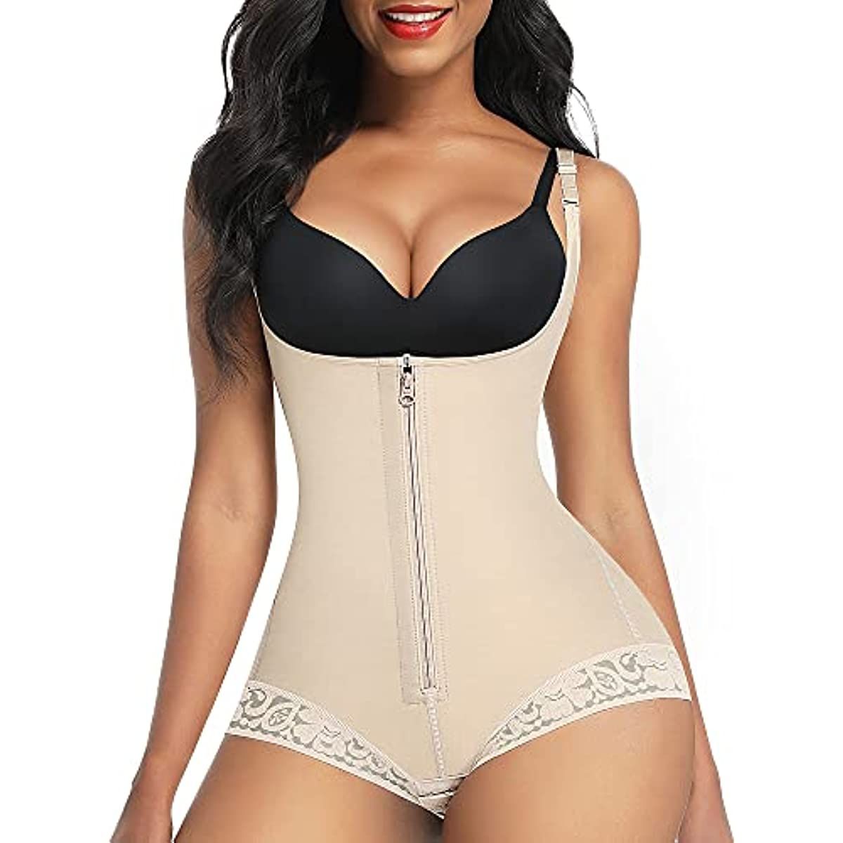Shapewear für Damen, nahtlos, starker Dreifach-Halt, Faja, Übergröße, Oberschenkelformer, Bauchweg-Body Shaper