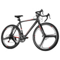 Vélo de Route, Roues 700C Vélo de Course, Transmission SHIMANO 14 Vitesses Vélo de Route Urbain, Vélo de Sport Adulte Léger avec Cadre en Alliage d'Aluminium, Cintre de Course, Frein à Disque, pour Hommes Femmes