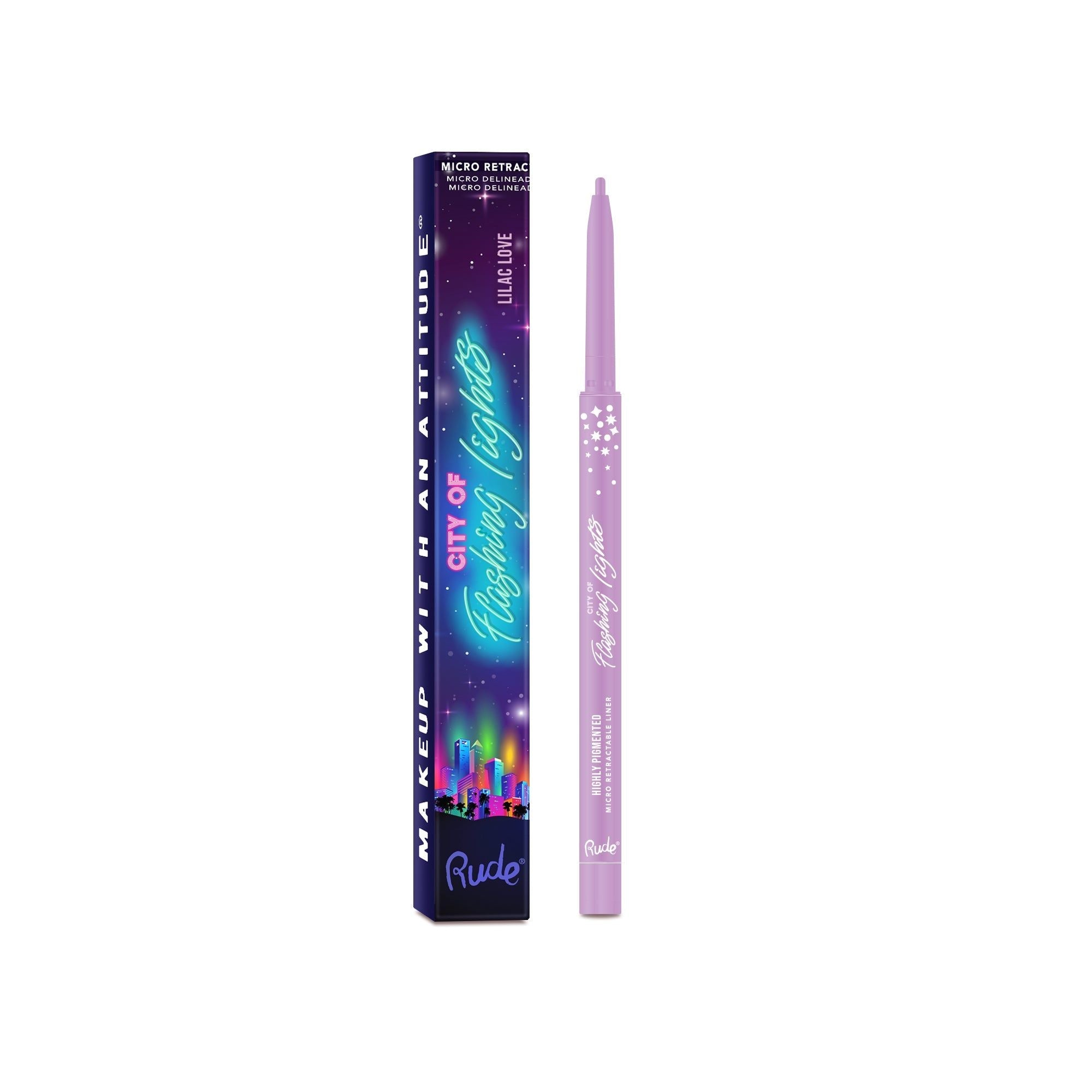 RUDE City of Flashing Lights Micro Eyeliner Rétractable