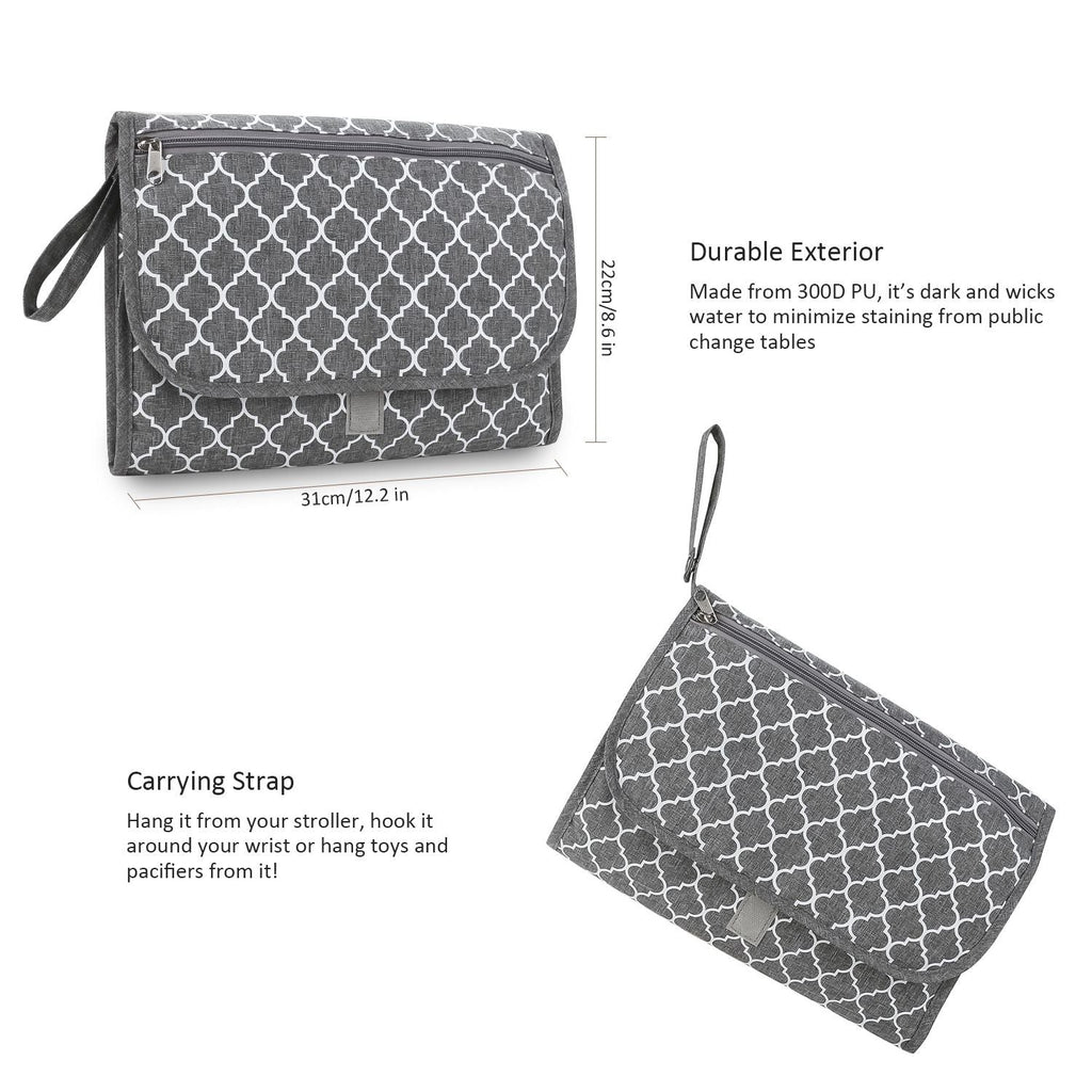 Wickelunterlage für Babys, Mutter-Kind-Reise-Wickelunterlage, tragbar, wasserdicht, multifunktional, Feuchttücher-Tasche, Wickeltaschen-Zubehör