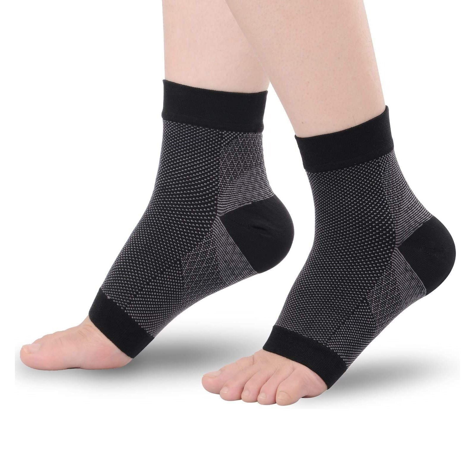 6 Paar Plantarfasziitis-Kompressionssocken für Damen und Herren Knöchelstütze