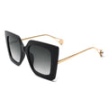 Damen-Luxus-Sonnenbrille im quadratischen Verlauf