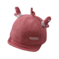 Rot Baby Herbst Winter Hut Niedliche Hirschhorn Mütze Jungen Mädchen Baby Baseballmütze Cord Sonnenhut, 4-20 Monate