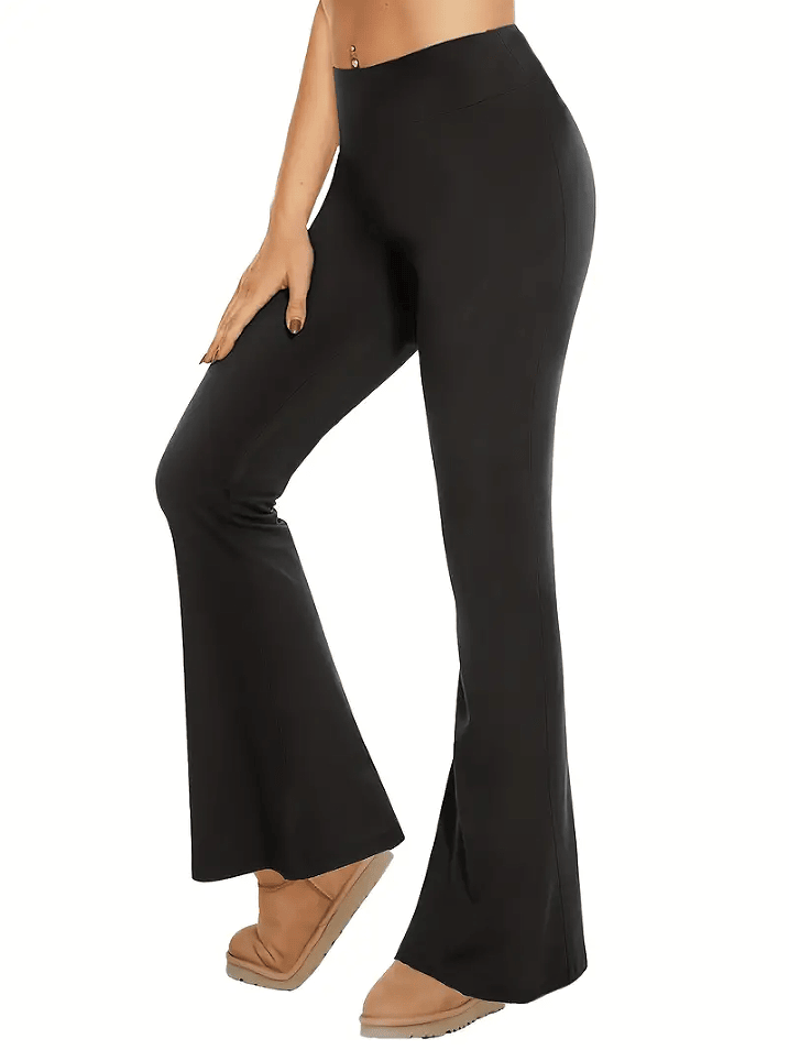 3 Stück Po-Lifting Yoga-Hosen mit Schlag – Hohe Taille, Ultra Stretch, Naked Feel Leggings für Damen