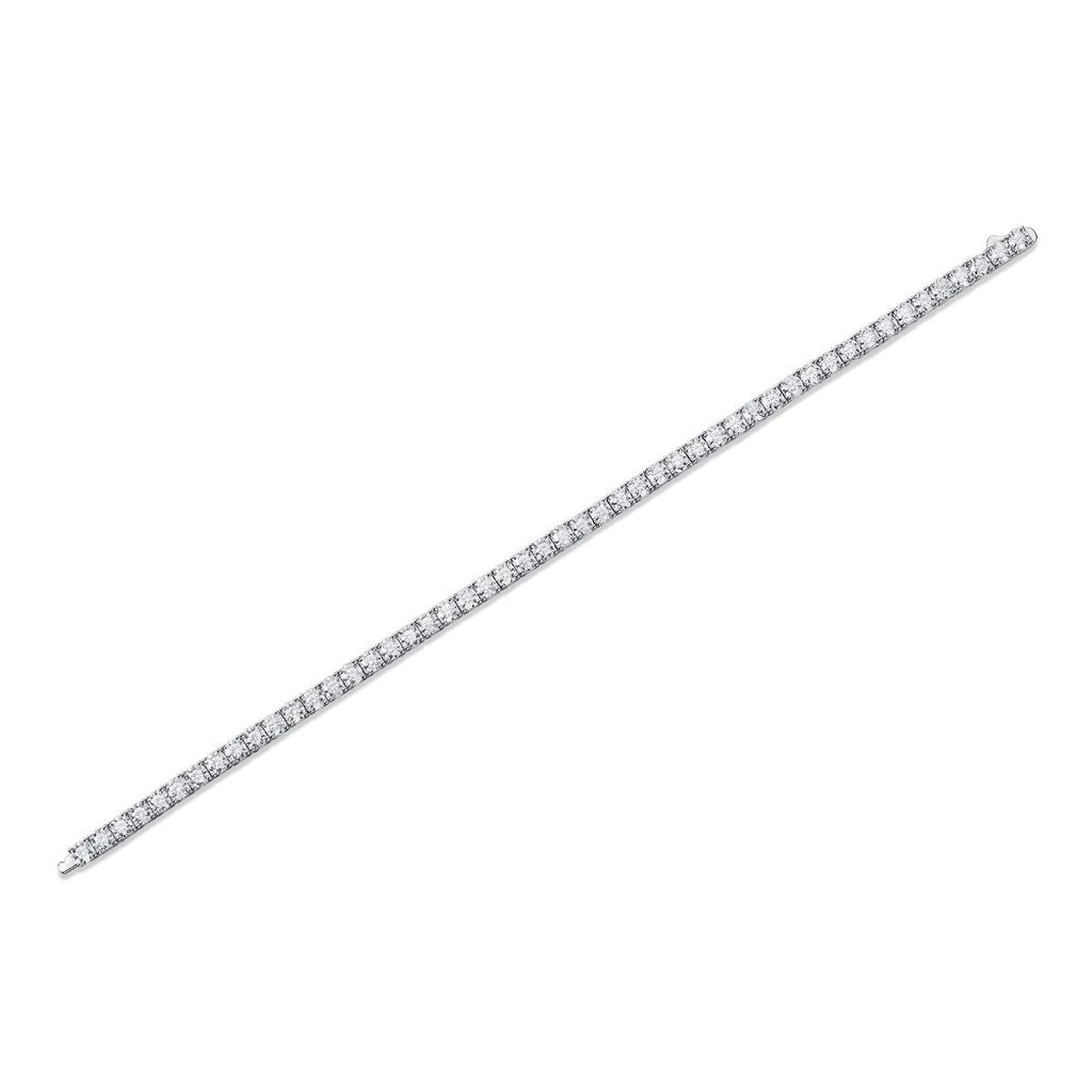 Einzigartig - Ein modisches Armband- und Armreif-Schmuckset mit 0,1 Karat Moissan-Diamanten, S925 Sterlingsilber und platinierten Diamanten