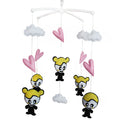 Joli mobile de berceau pour bébé, décoration de chambre d'enfant, mobile musical suspendu, jouet de berceau
