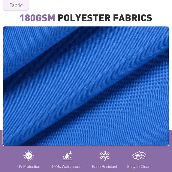 275 cm roter Terrassenschirm mit Kurbel und 3-fach kippbarem Schirmstock