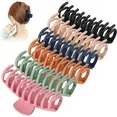 6er-Pack Große Klauenclips 10,9 cm Riesige Matte Haarkrallen für Frauen und Mädchen 6 Farben Große Haarspangen Starker Halt