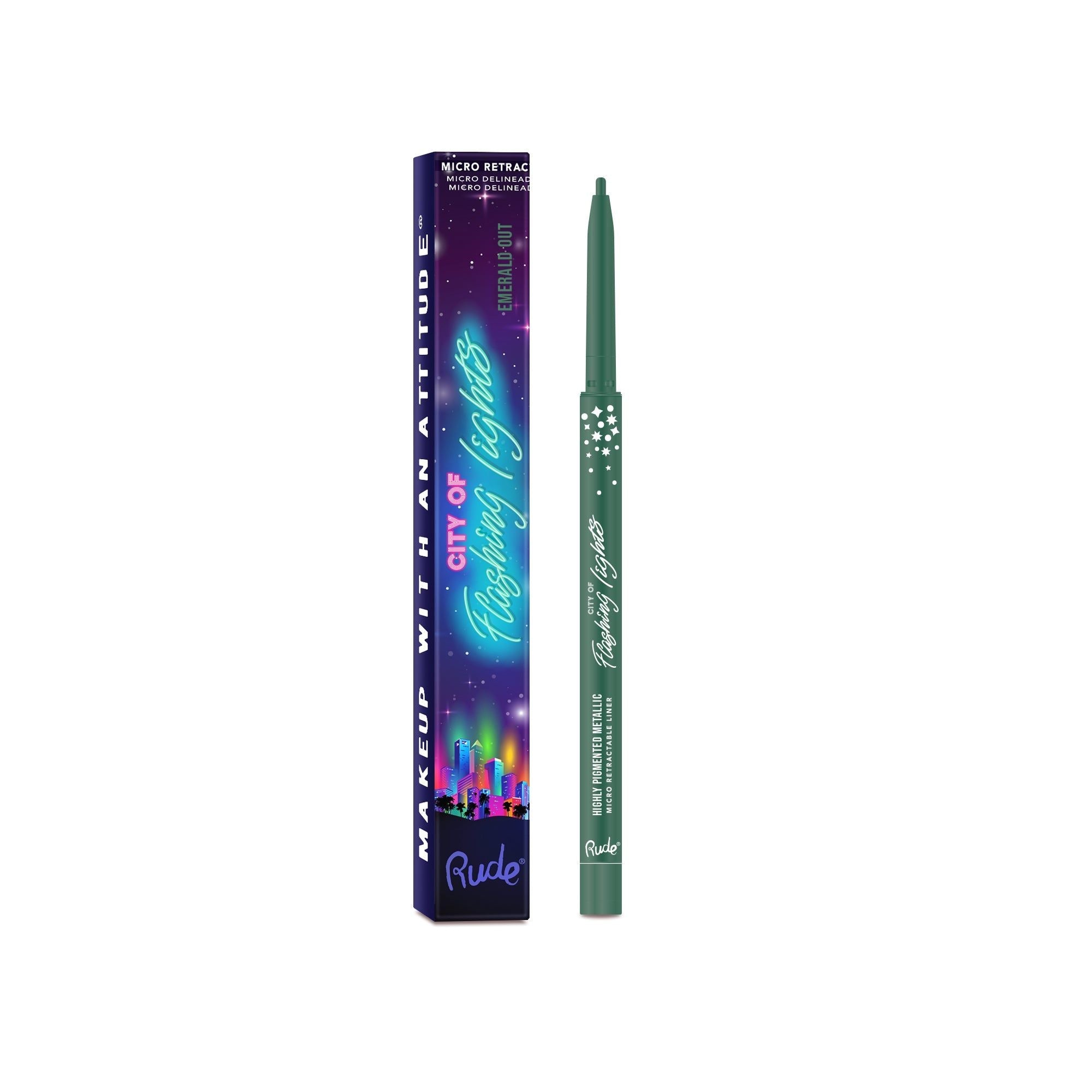 RUDE City of Flashing Lights Micro Eyeliner Rétractable