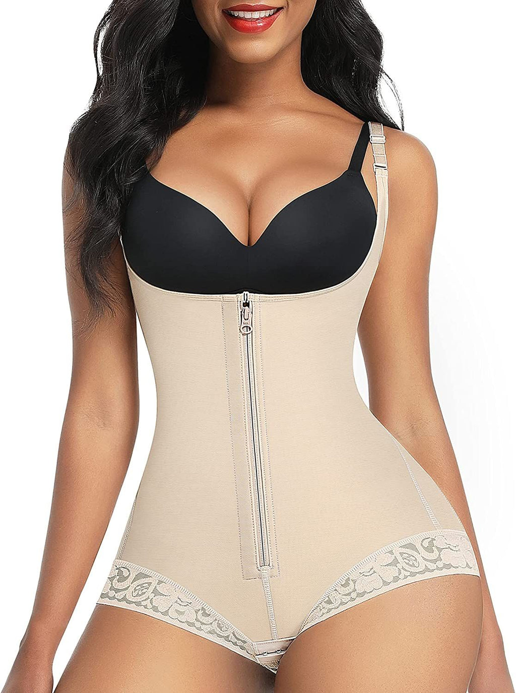 Shapewear für Damen, nahtlos, starker Dreifach-Halt, Faja, Übergröße, Oberschenkelformer, Bauchweg-Body Shaper