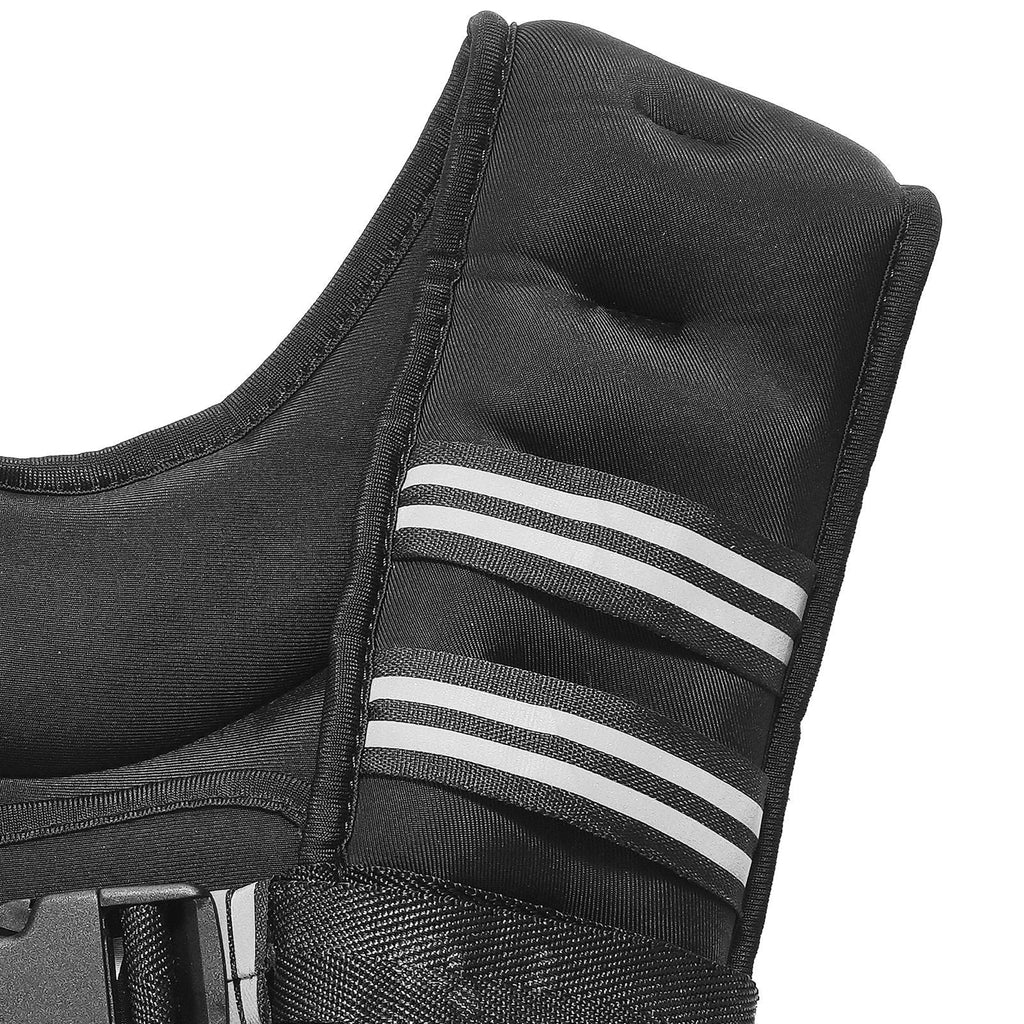 Gewichtsweste, 9 kg Gewichtsweste mit reflektierendem Streifen, verstellbare Schnalle Körpergewichtsweste für Männer und Frauen, Trainingsausrüstung für Krafttraining, Laufen, Joggen, Fitness und Gewichtsverlust