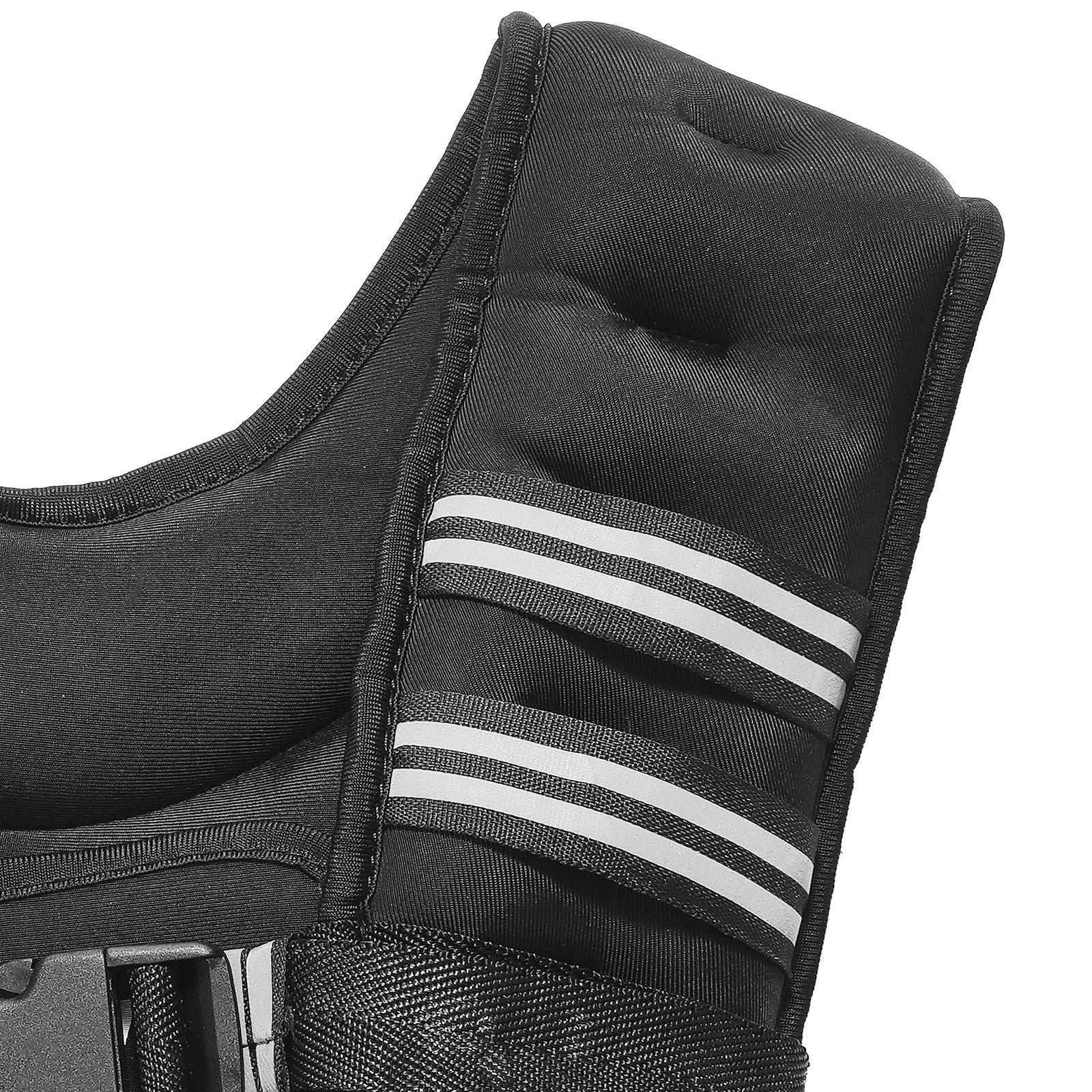 Gewichtsweste, 9 kg Gewichtsweste mit reflektierendem Streifen, verstellbare Schnalle Körpergewichtsweste für Männer und Frauen, Trainingsausrüstung für Krafttraining, Laufen, Joggen, Fitness und Gewichtsverlust