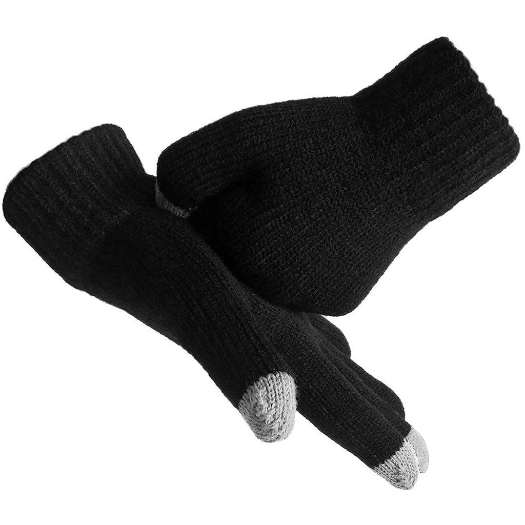 Gants écran tactile unisexe à doigts complets Gants tricotés chauds d'hiver pour la chaleur Course Cyclisme Camping Randonnée