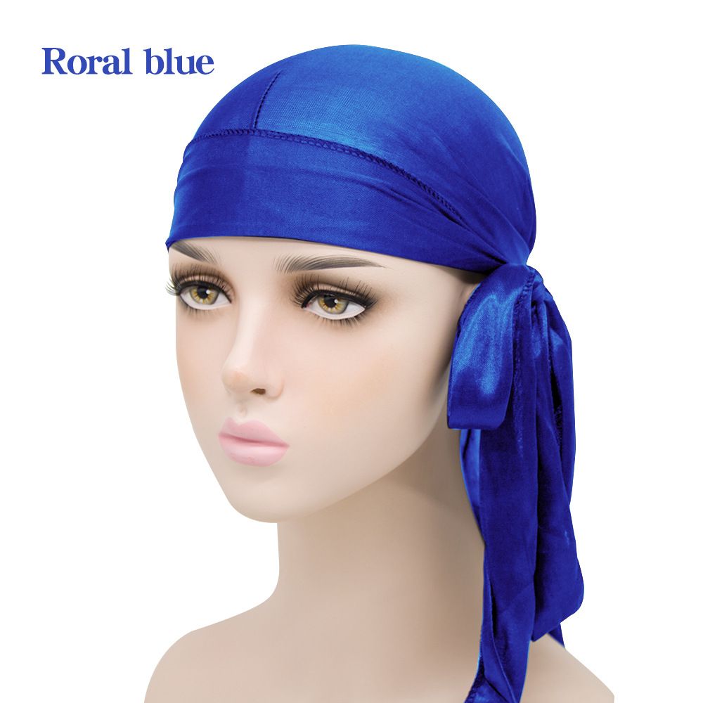 Seidige Durags für Herren und Damen 360 Waves mit 1 Wave Cap Seidiger Satin Durag Extra lange Bänder Feuchtigkeitsableitendes Gewebe Satin-Du-Rag