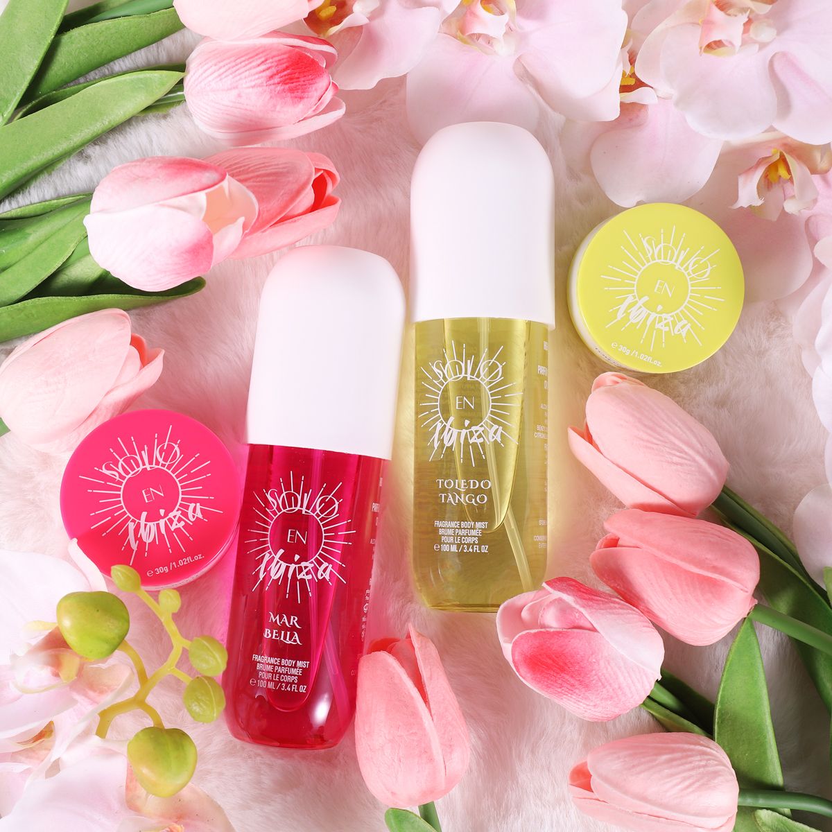 4-teiliges Reise-Set mit duftendem Körper- & Haar-Spray & Creme – 4 langanhaltende Düfte für Männer & Frauen – Perfekt für Dating, Alltag, Partys – Ultimative Geschenkbox