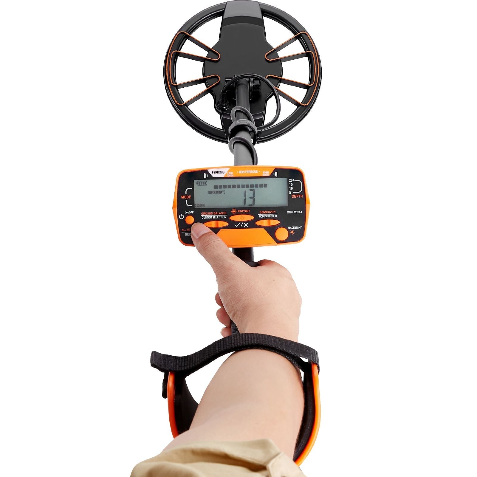 Détecteur de métaux pour adultes et enfants, bobine de recherche étanche de 10 pouces avec écran LCD 7 modes, tige en aluminium réglable de 41 à 52 pouces, puce DSP pour une plus grande précision, détecteur d'or profondeur de détection de 10 pouces
