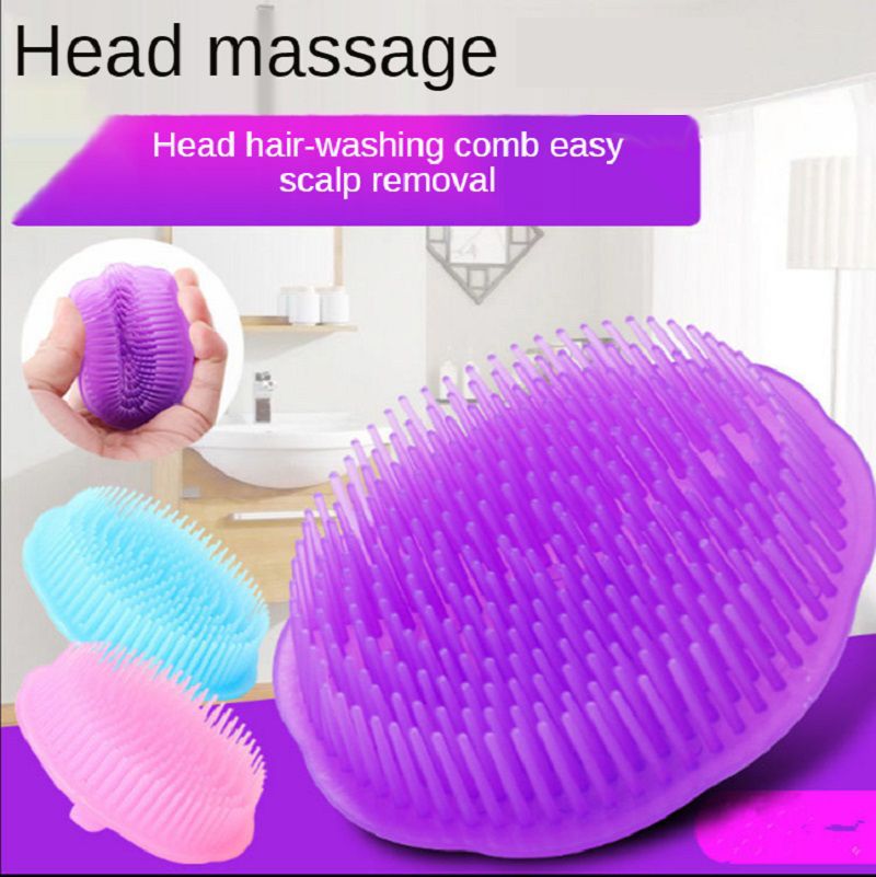 2 brosses de massage en silicone pour la tête, peignes de shampoing, massage du cuir chevelu, peigne pour le lavage des cheveux, brosse de douche corporelle, outils de beauté amincissants pour le bain et le spa