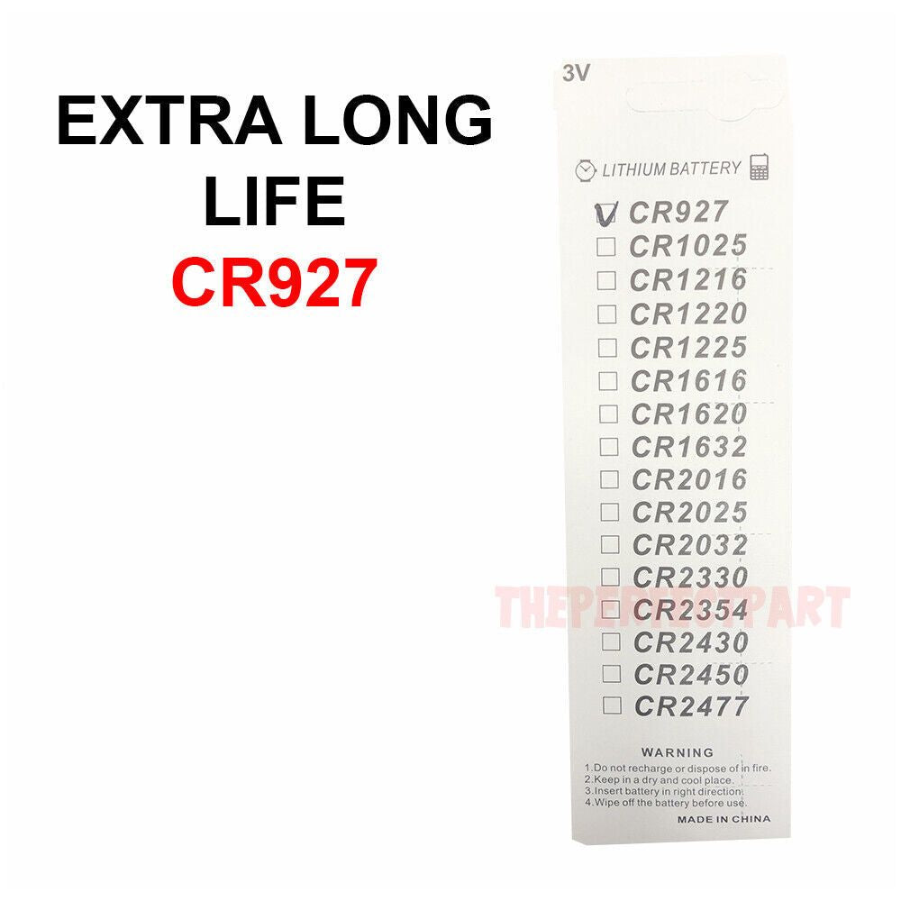 5 STÜCK CR927 DL927 BR927 LM927 KCR927 927 Lithium-Batterie 3V Knopfzelle Uhr DE