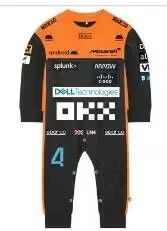 ib 2023 Neue Saison F1 McLaren Baby-Strampler Formel-1-Team Rennwagen Gulf Jungen Mädchen Kinder Strampler Frühling Coole Babykleidung