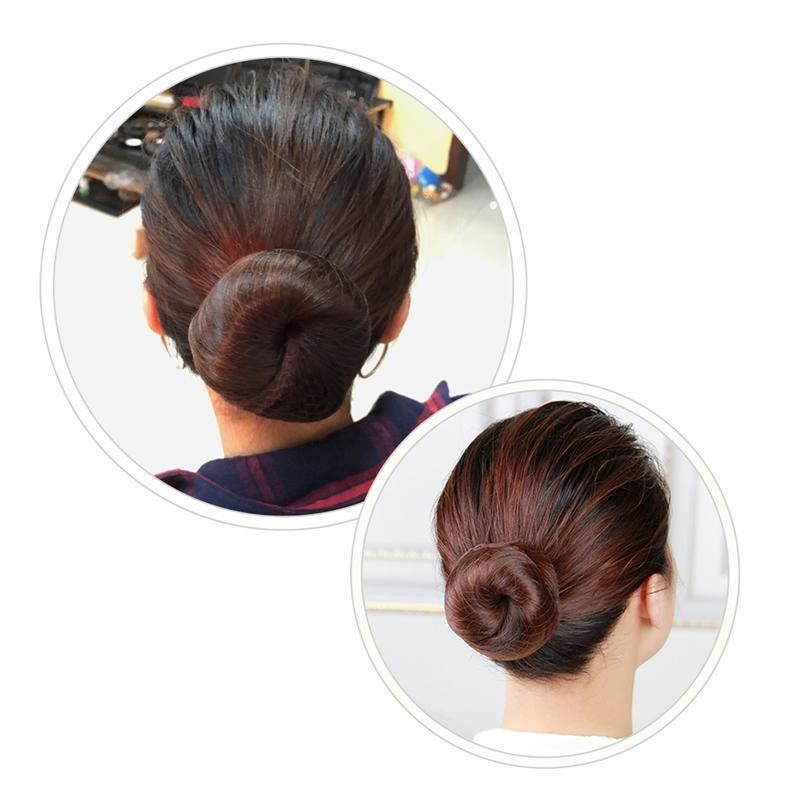 60cm 70cm 80cm 100cm Weiches elastisches Nylon-Haarnetz für Sternen-Tanzaufführungen, Dutt, Haarverlängerungen, Webmütze, schwarze unsichtbare Haarnetze