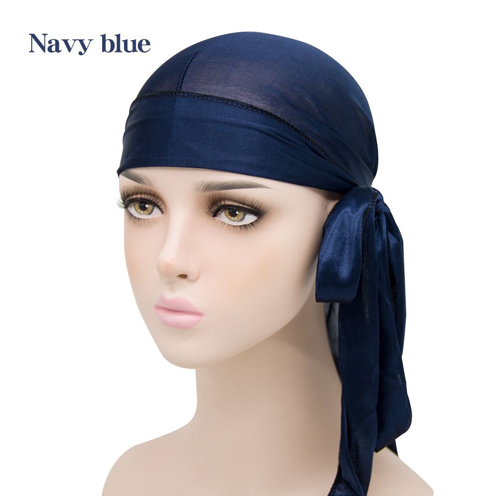 Seidige Durags für Herren und Damen 360 Waves mit 1 Wave Cap Seidiger Satin Durag Extra lange Bänder Feuchtigkeitsableitendes Gewebe Satin-Du-Rag