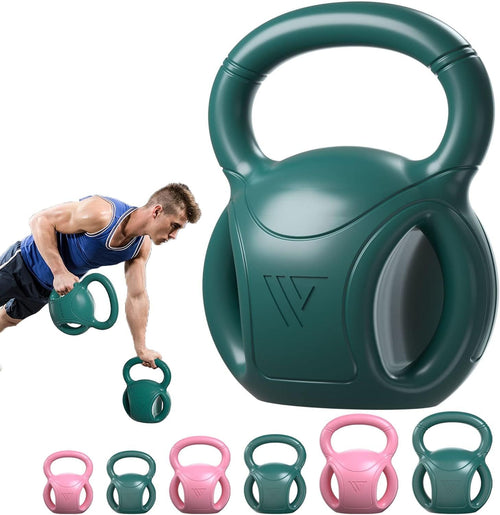 Kettlebells mit 3 Griffen – Gewichte für Frauen, Optionen 5, 10, 15 und 20 LB für Russian Twists, AB-Übungen, Gewichtheben und Core-Fitnessübungen für das Home Gym [einzeln verkauft]