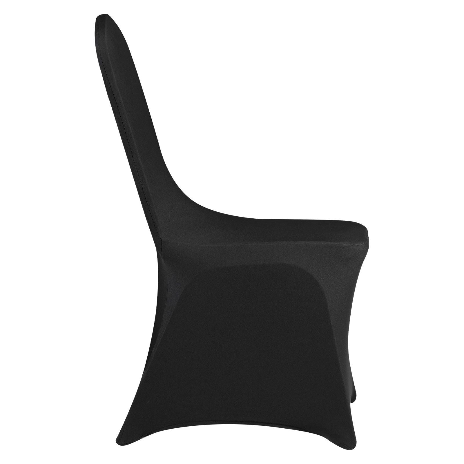 Stretch Spandex Falthussen, universeller passender Stuhlbezug, abnehmbare waschbare Schutzhussen, für Hochzeit, Feiertag, Bankett, Party, Feier, Esszimmer (50 STÜCK Schwarz)