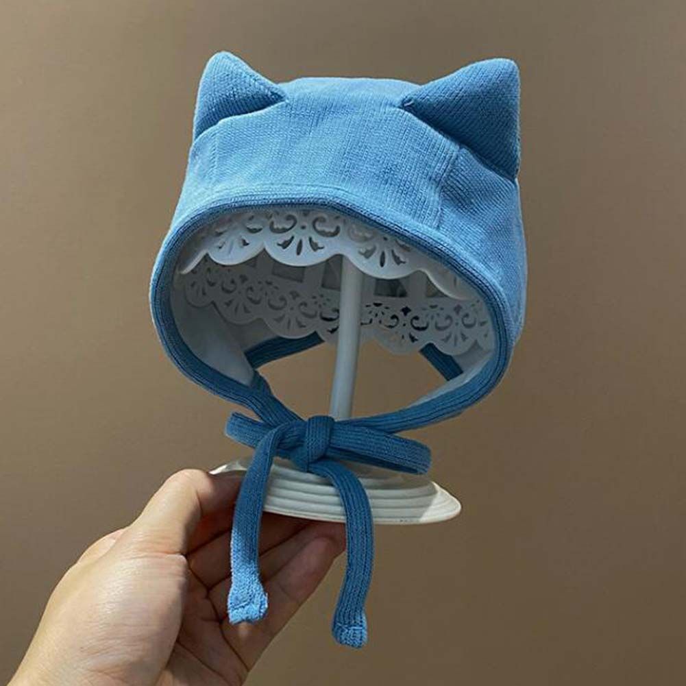 Baby-Mütze für Herbst und Winter, niedliche Auto-Ohr-Beanie-Mütze aus Baumwolle mit Ohrenschutz für Jungen und Mädchen, 2-15 Monate